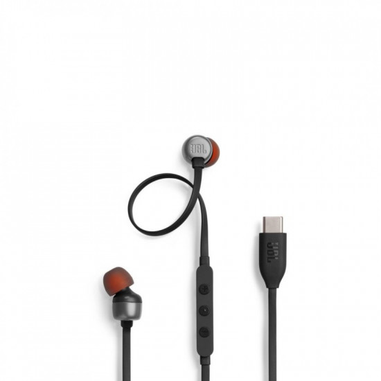 JBL Tune 310C USD-C Wired In-Ear Headphones Black