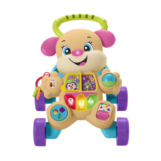 Fisher Price Παίζω και Μαθαίνω - Εκπαιδευτική Στράτα - Ροζ Σκυλάκι (FTC68)