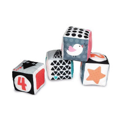 AS Baby Clementoni Baby Blocks (Black amp;amp; White Cubes) (1000-17321)