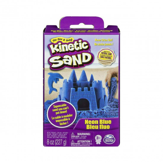 Spin Master Kinetic Sand - Neon Blue Basic Sand 8oz box (20138719-20149738)