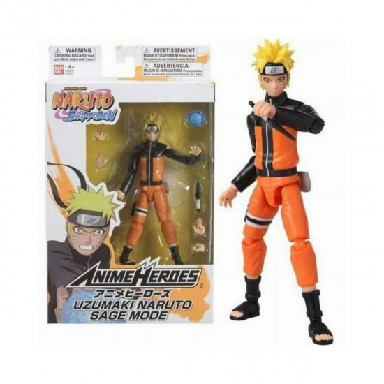 Bandai Anime Heroes: Naruto - Uzumaki Naruto Sage Mode Action Figure (6,5