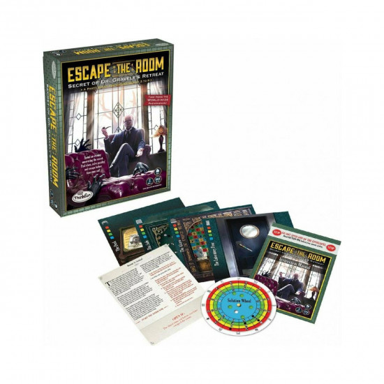 ThinkFun Logic Game: Escape The Room - Secret of Dr. Gravely's Retreat (007352)