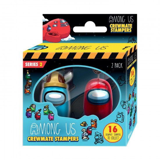 P.M.I. Among Us Crewmate Stampers 2 Pack 4.5cm (S2) (AU5215)