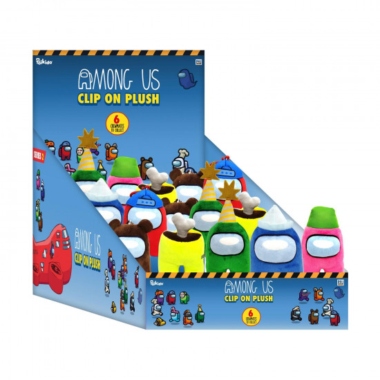 P.M.I. Among Us Clip On Plush Characters 13cm (S2) (AU7204)