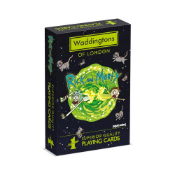 Winning Moves: Waddingtons No.1 - Rick amp;amp; Morty Playing Cards (WM00039-EN1)