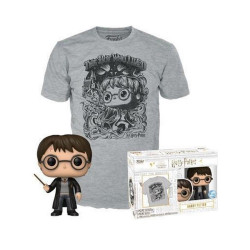 Funko Pop! amp;amp; Tees (Adult): Harry Potter - Harry Potter Vinyl Figure and T-Shirt (S)