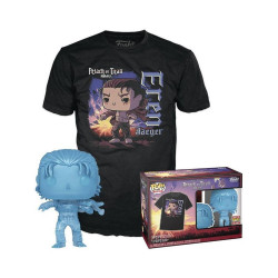 Funko Pop! amp;amp; Tee (Adult): Attack on Titan Final Season - Eren Jaeger (with Marks) Vinyl Figure and T-Shirt (S)