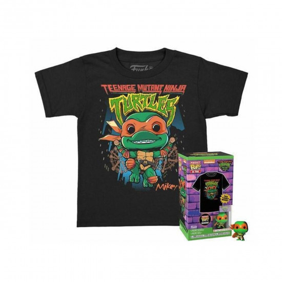 Funko Pocket Pop! amp;amp; Tee (Child): Teenage Mutant Ninja Turtles - Michelangelo Vinyl Figure and T-Shirt (XL)