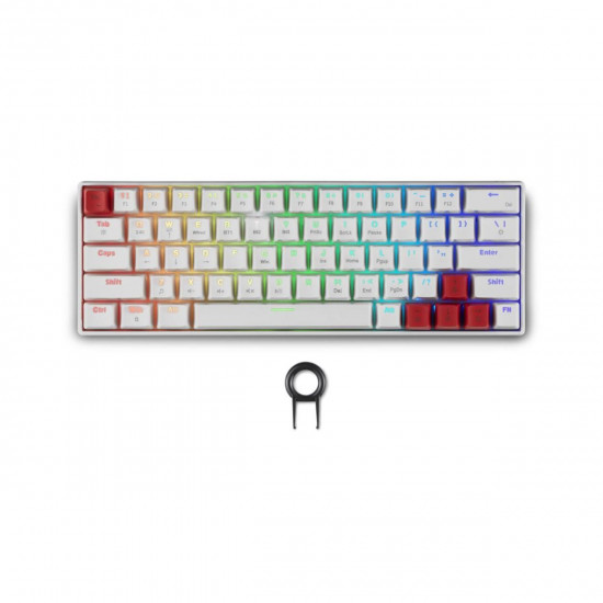 Spartan Gear - Pegasus 2 RGB Wired amp;amp; Wireless 63 keys Mechanical Gaming Keyboard (color: White)