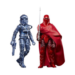 Hasbro Fans - Disney Star Wars The Black Series: Return of the Jedi Carbonized Collection - Emperor’s Royal Guard amp;amp; TIE Fighter Pilot (15cm) Action Figures (F7011)