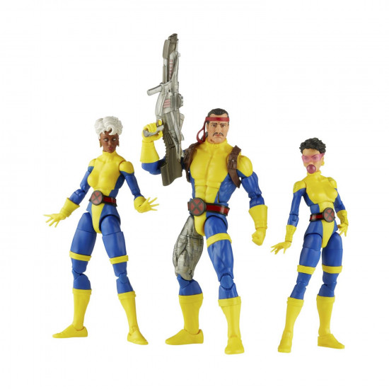 Hasbro Fans Marvel Legends Series (60th Anniversary): X-Men - Storm, Marvel's Forge and Jubilee Action Figures (3-Pack) (15cm) (F7025)