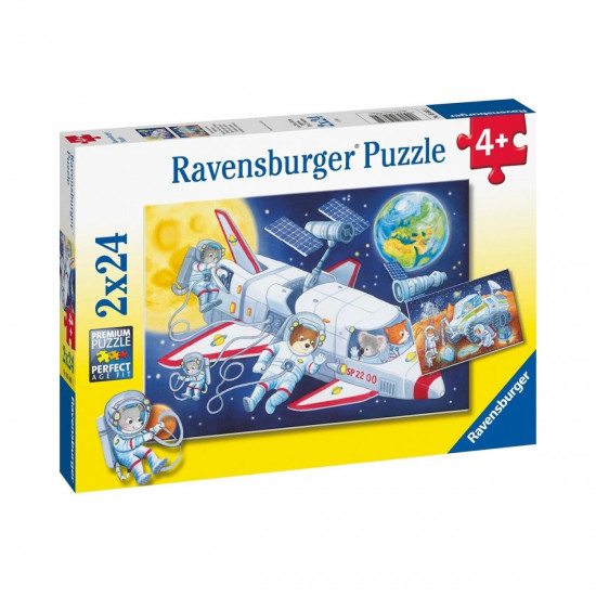 Ravensburger Puzzle: Animals in Space (2x24pcs) (05665)