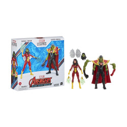 Hasbro Fans Marvel Avengers: Legends Series (60th Anniversary) - Beyond Earth's Mightiest - Skrull Queen amp;amp; Super-Skrull Action Figures (F7085)