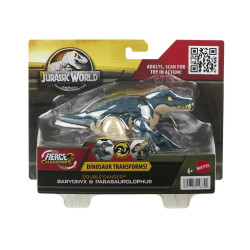 Mattel Jurassic World: Fierce Changers Double Danger - Baryonyx amp;amp; Parasaurolophus (HLP09)