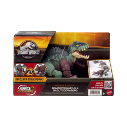 Mattel Jurassic World: Fierce Changers Massive Stretch - Giganotosaurus amp;amp; Nasutoceratops (HPD34)