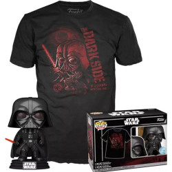 Funko Pop! amp;amp; Tee (Adult) Disney: Star Wars - Darth Vader (Special Edition) Bobble-Head Vinyl Figure amp;amp; T-Shirt (S)