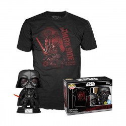 Funko Pop! amp;amp; Tee (Adult) Disney: Star Wars - Darth Vader (Special Edition) Bobble-Head Vinyl Figure amp;amp; T-Shirt (L)