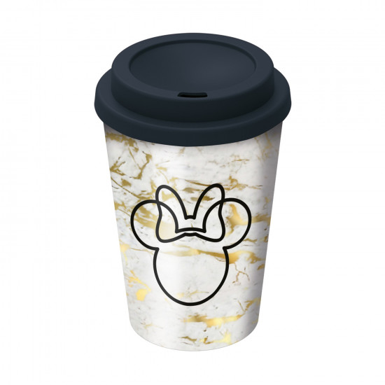 Stor: Disney: Minnie Mouse Small Plastic Double-Walled Coffee Tumbler (390ml) (01048)