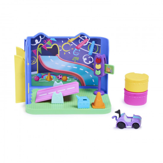 Spin Master Gabby's Dollhouse: 'Carlita Purr-ific' Play Room Deluxe Room Set (6064149)