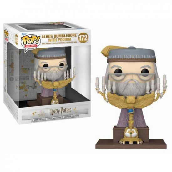 Funko Pop! Deluxe: Harry Potter Prisoner of Azkaban - Albus Dumbledore with Podium #172 Vinyl Figure