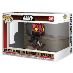 Funko Pop! Ride Deluxe: Star Wars EP1 The Phantom Menace Anniversary - Darth Maul on Bloodfin Speeder #705 Bobble-Head Vinyl Figure