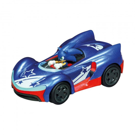 Carrera Pull Speed: Sonic The Hedgehog - Sonic the Hedgehog (Blue Stars) Pull-Back Vehicle 1:43 (15818327)