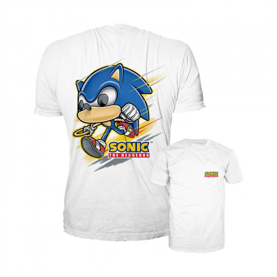 Funko Pop! Tees (Adult): Sonic - Sonic (Running) T-Shirt (L)
