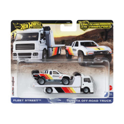 Mattel Hot Wheels: Premium Car Culture Team Transport - Fleet Street amp;amp; Toyota Off Road Truck  (HRV39)