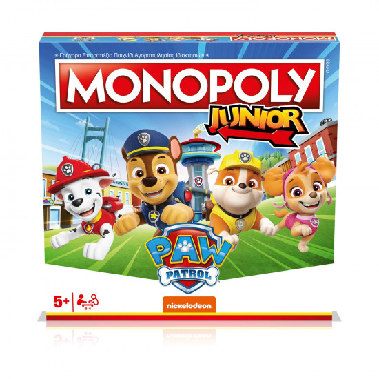 Winning Moves Monopoly Junior: Paw Patrol Επιτραπέζιο (Ελληνική Γλώσσα) (WM04163-GRK)