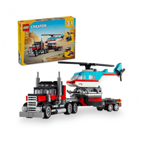 LEGO® Creator: Flatbed Truck with Helicopter Toy (31146)