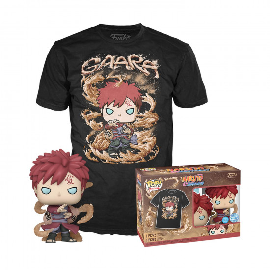 Funko Funko Pop! amp;amp; Tee (Adult): Naruto - Gaara (Glows in the Dark) Vinyl Figure and T-Shirt (M)