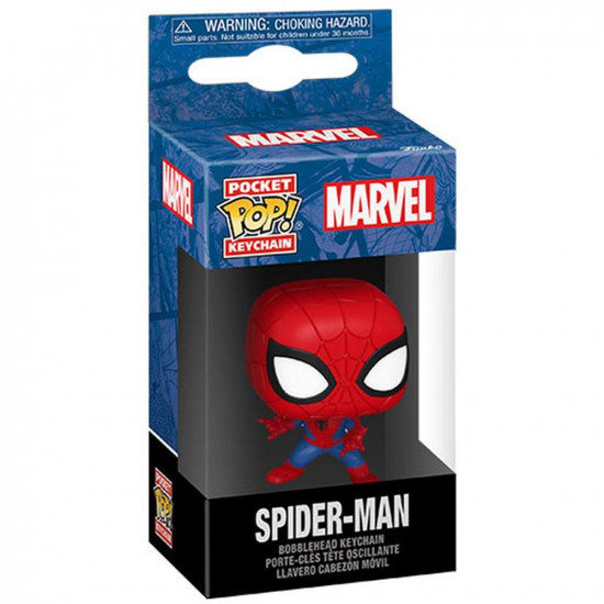 Funko Pocket Pop! Marvel: Spider-Man Bobble-Head Vinyl Figure Keychain