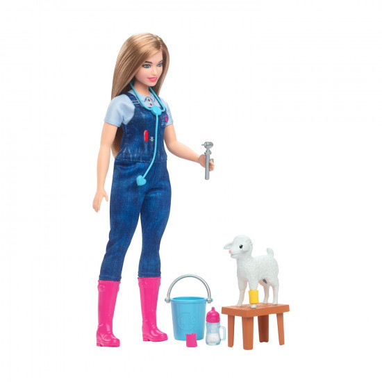 Mattel Barbie® You Can Be Anything: 65Th Anniversary -  Livestock Farm Veterinarian (HRG42)