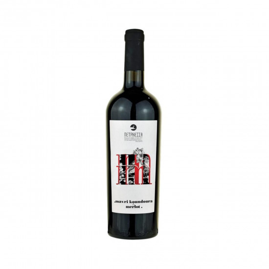 Petriessa Estate - Mavri koundoura Merlot - Red Dry Wine P.G.I.,750ml