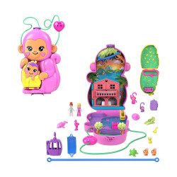 Mattel Polly Pocket : Adventures In Rio - Momma Monkey And Baby (HWP04)