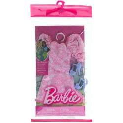 Mattel Barbie: Fashion Pack - Pink Dress with Blue High Heels (HRH40)