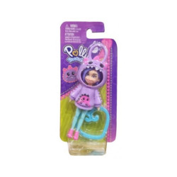 Mattel Polly Pocket: Friend Clips Doll with Hoodie Dyno (HRD62)