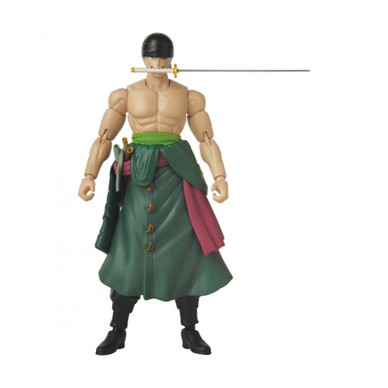 Bandai Anime Heroes: One Piece - Roronoa Zoro Three Sword Style Action Figure (37052)
