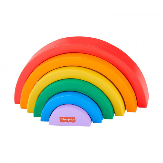 Fisher-Price - Wooden Stacking Rainbow (HXT73)