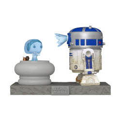 Funko Pop! Deluxe: Star Wars - R2-D2  and Princess Leia Hologram #766 Bobble-Heads Vinyl Figures