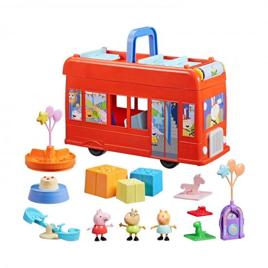 Hasbro Peppa Pig: Peppas 2-In-1 - Party Bus Playset (F8881)