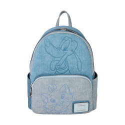 Loungefly Disney: Dogs amp;amp; Cats Faux Denim Mini Backpack(WDBK4023)