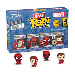Funko Bitty Pop! 4-Pack: Spider-Man - Peter Parker - Spider-Man, Superior Spider-Man, Spider-Man, Peter Parker Vinyl Figures
