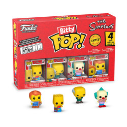 Funko Bitty Pop! 4-Pack: The Simpsons - Bart Simpson, Mr. Burns, Krusty The Clown, Lard Lad Vinyl Figures