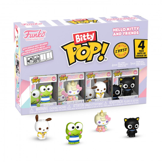 Funko Bitty Pop! 4-Pack: Hello Kitty and Friends - Keroppi, Hello Kitty, Pochacco, Chase Figure Vinyl Figures