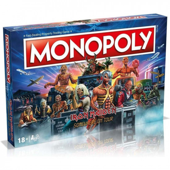 Winning Moves Monopoly: Iron Maiden Somewhere on Tour Board Game (WM01790-EN1)