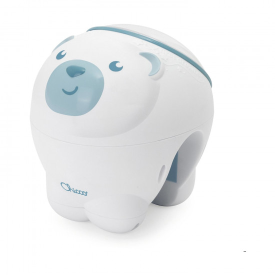 Chicco First Dreams: Polar Bear - 2-in-1 Cot and Nightstand Projector Blue (Y01-11558-20)
