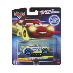 Mattel Disney Cars: Glow Racers - Dinoco Cruz Ramirez Vehicle (HPG81)
