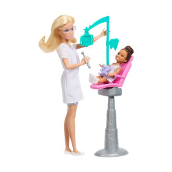 Mattel Barbie: Pack Careers With Kids (6 Designs) – Barbie® Careers Dentist Doll (JMK14)