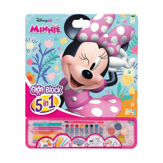 AS HappiHobbi: Ζωγραφική - Giga Blocks - Σετ Ζωγραφικής 5 In 1 Minnie Cute (1023-62760)